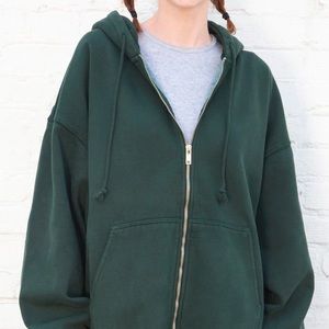 Brandy Melville Green Christy Hoodie